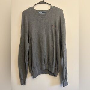 Polo by Ralph Lauren Charcoal V-Neck Sweater